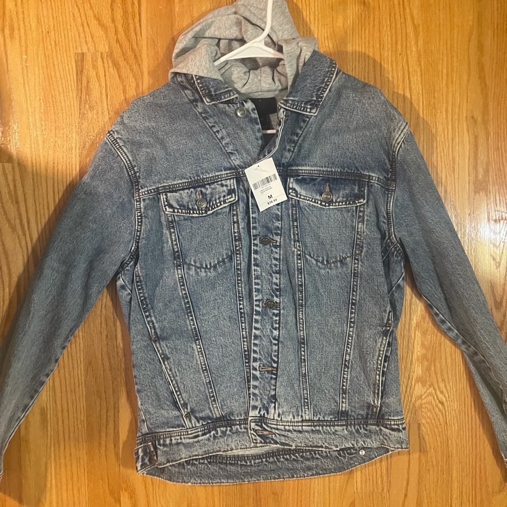 Forever 21 Jean Jacket with hood